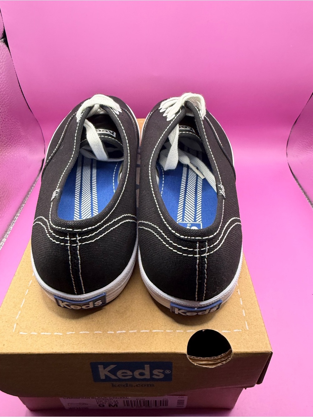 Keds Champion Black Canvas size 9 - Picture 4 of 8